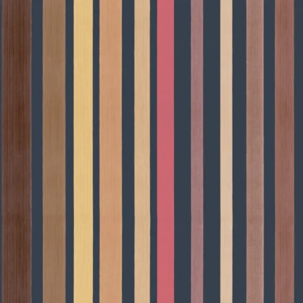 Carousel Stripe wallpaper in Pink by Cole & Son