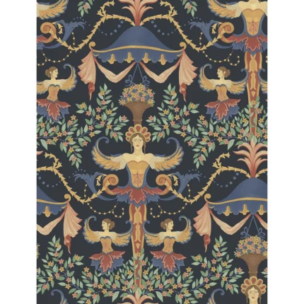 Chamber Angels wallpaper in Denim by Cole & Son