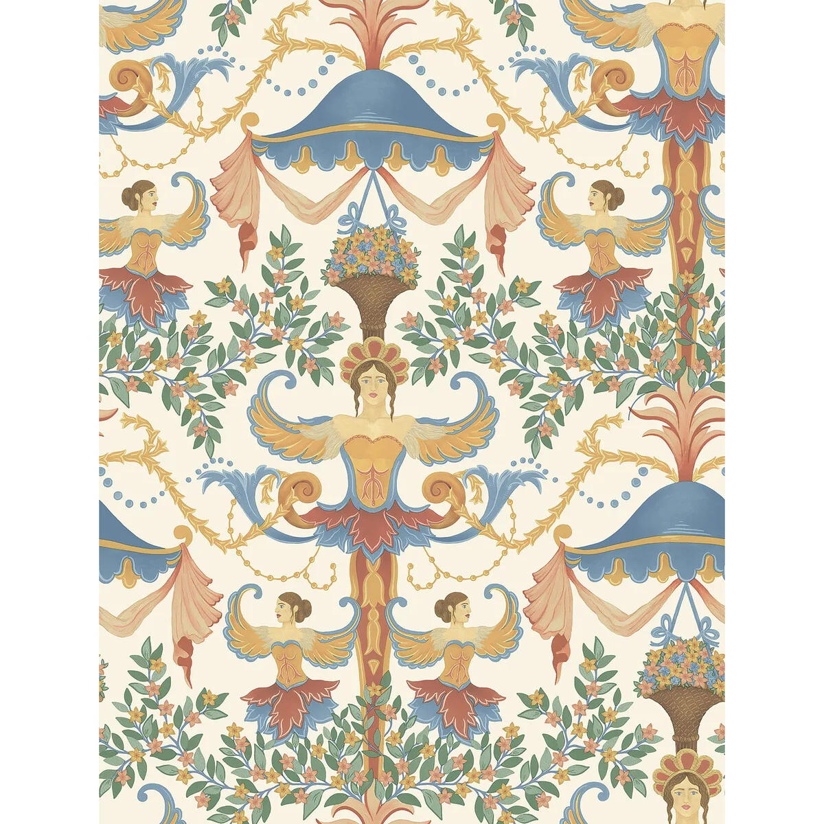 Chamber Angels wallpaper in Marigold by Cole & Son