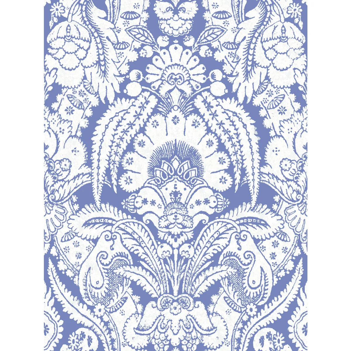 Chatterton wallpaper in Blue and White by Cole & Son