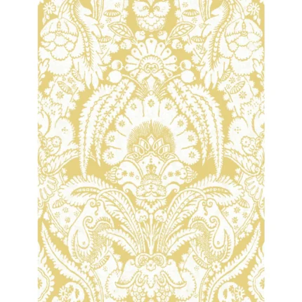 Chatterton wallpaper in French Yellow and Ivory by Cole & Son