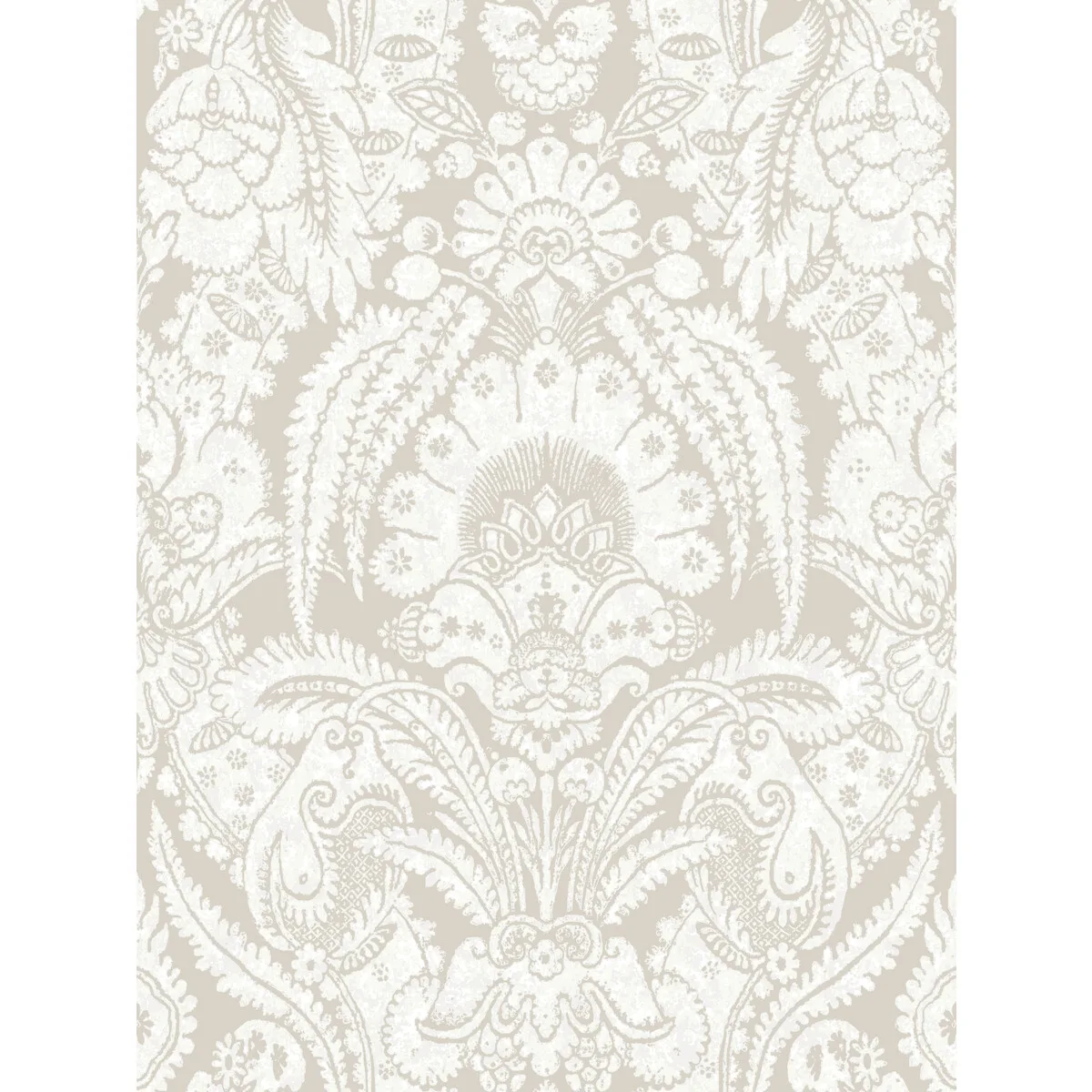 Chatterton wallpaper in Shell and Ivory by Cole & Son