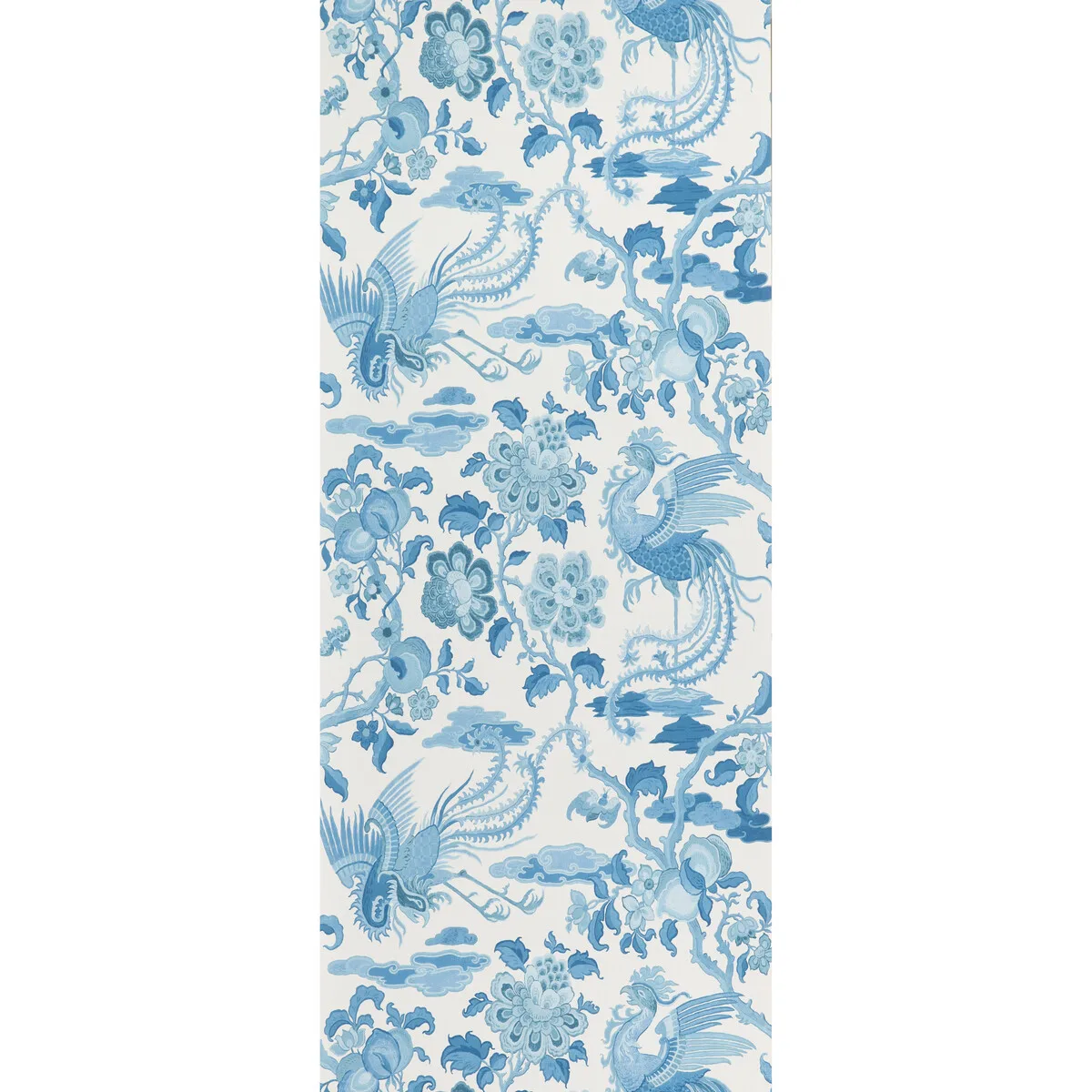 Chifu wallpaper in Blue by G P & J Baker, animal/insects pattern