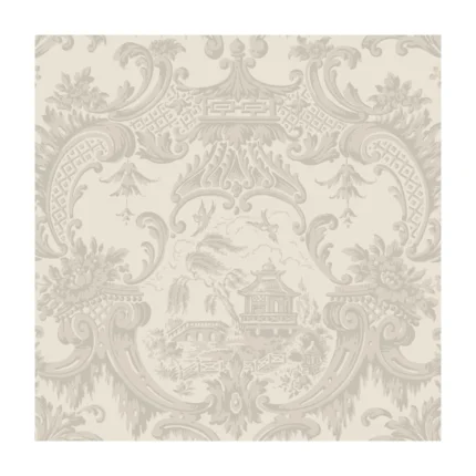 Chippendale China wallpaper in Linen by Cole & Son, chinoiserie pattern