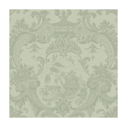 Chippendale China wallpaper in Olive by Cole & Son, chinoiserie pattern