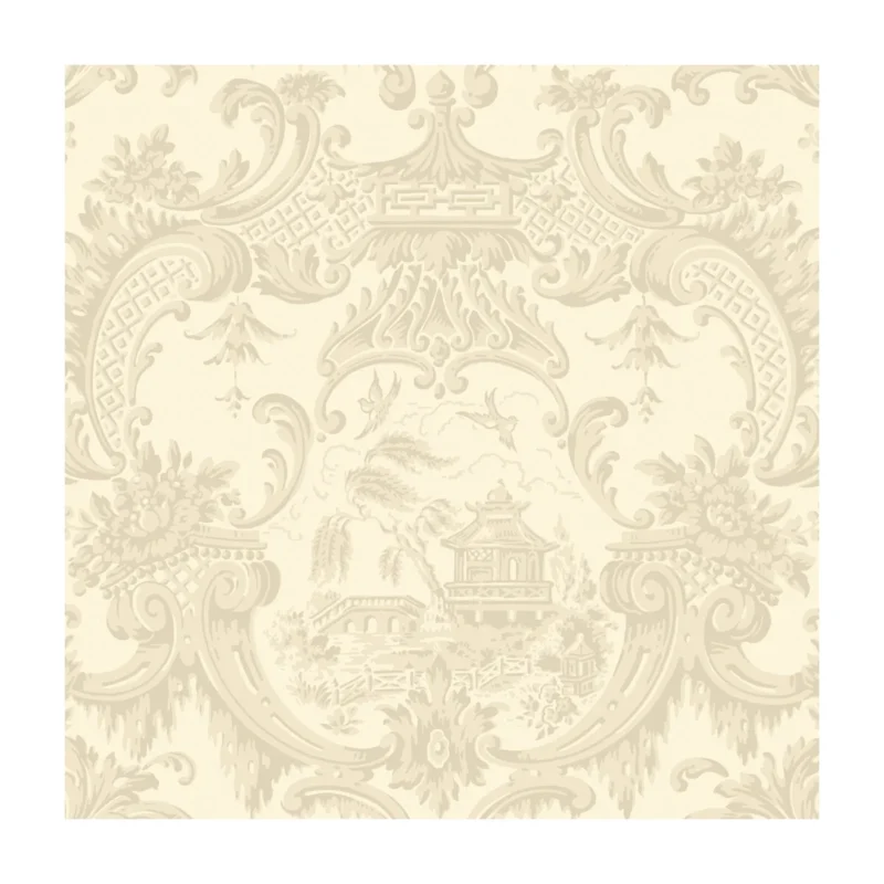 Chippendale China wallpaper in Stone by Cole & Son, chinoiserie pattern