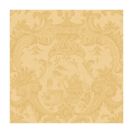 Chippendale China wallpaper in Yellow by Cole & Son, chinoiserie pattern