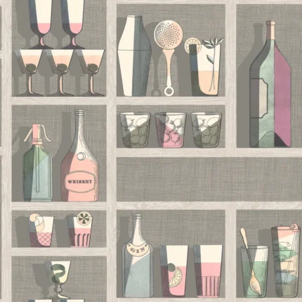 Cocktails wallpaper in Pastel by Cole & Son