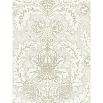 Coleridge wallpaper in White and Ivory by Cole & Son