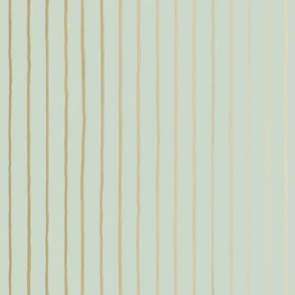 College Stripe wallpaper in Duck Egg and Gilver by Cole & Son