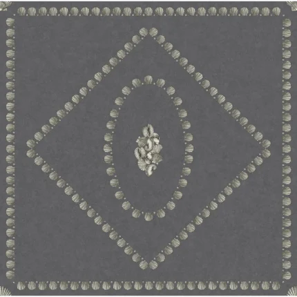 Conchiglie wallpaper in Charcoal by Cole & Son, geometric pattern