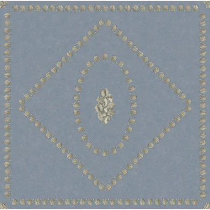 Conchiglie wallpaper in Denim by Cole & Son, geometric pattern