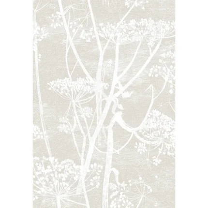 Cow Parsley wallpaper in Linen/white by Cole & Son, botanical & floral pattern