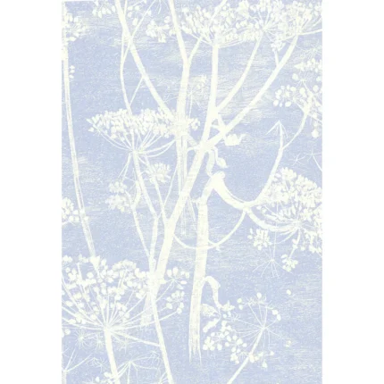 Cow Parsley wallpaper in White/blu by Cole & Son