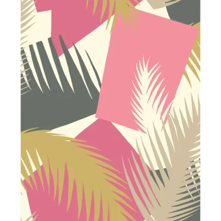 Deco Palm wallpaper in Pink by Cole & Son