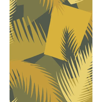 Deco Palm wallpaper in Yellow by Cole & Son