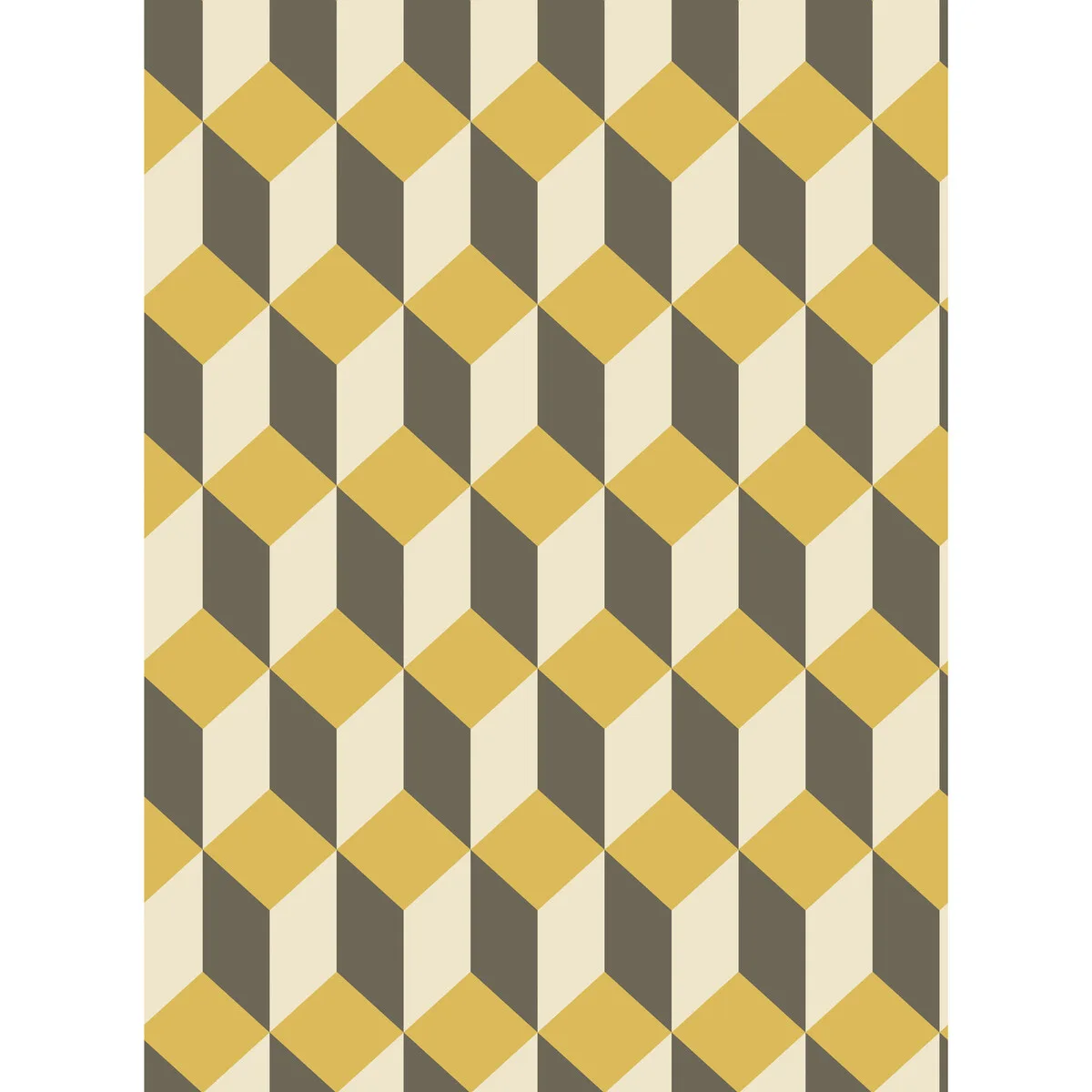 Delano wallpaper in Yellow and Black by Cole & Son