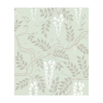 Egerton wallpaper in Duck Egg by Cole & Son, botanical & floral pattern