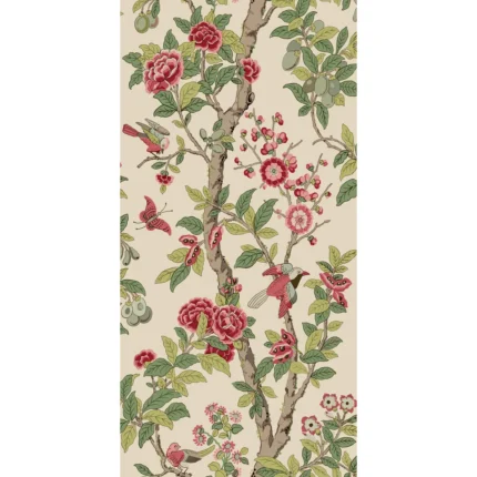 Eldon wallpaper in Archive Pink by G P & J Baker, botanical & floral pattern