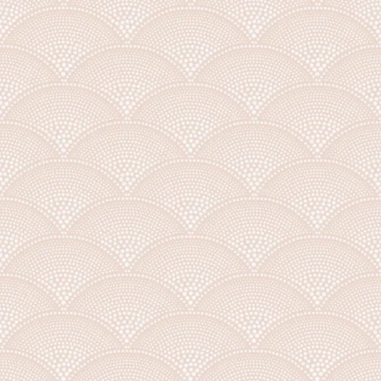 Feather Fan wallpaper in Plaster Pink by Cole & Son, dots pattern