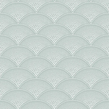 Feather Fan wallpaper in Print Room Blue by Cole & Son, dots pattern