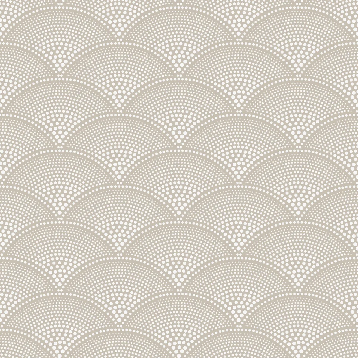 Feather Fan wallpaper in Taupe by Cole & Son, dots pattern