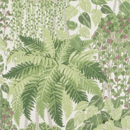 Fern wallpaper in Leaf Green and Olive by Cole & Son