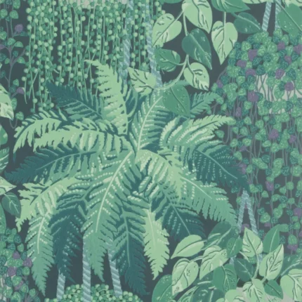 Fern wallpaper in Viridian and Teal by Cole & Son