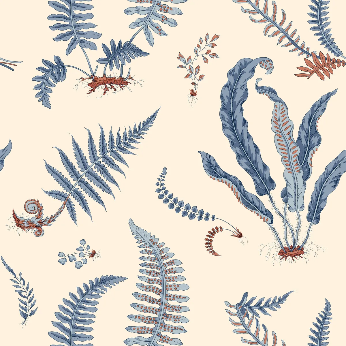 Ferns wallpaper in Jubilee by G P & J Baker