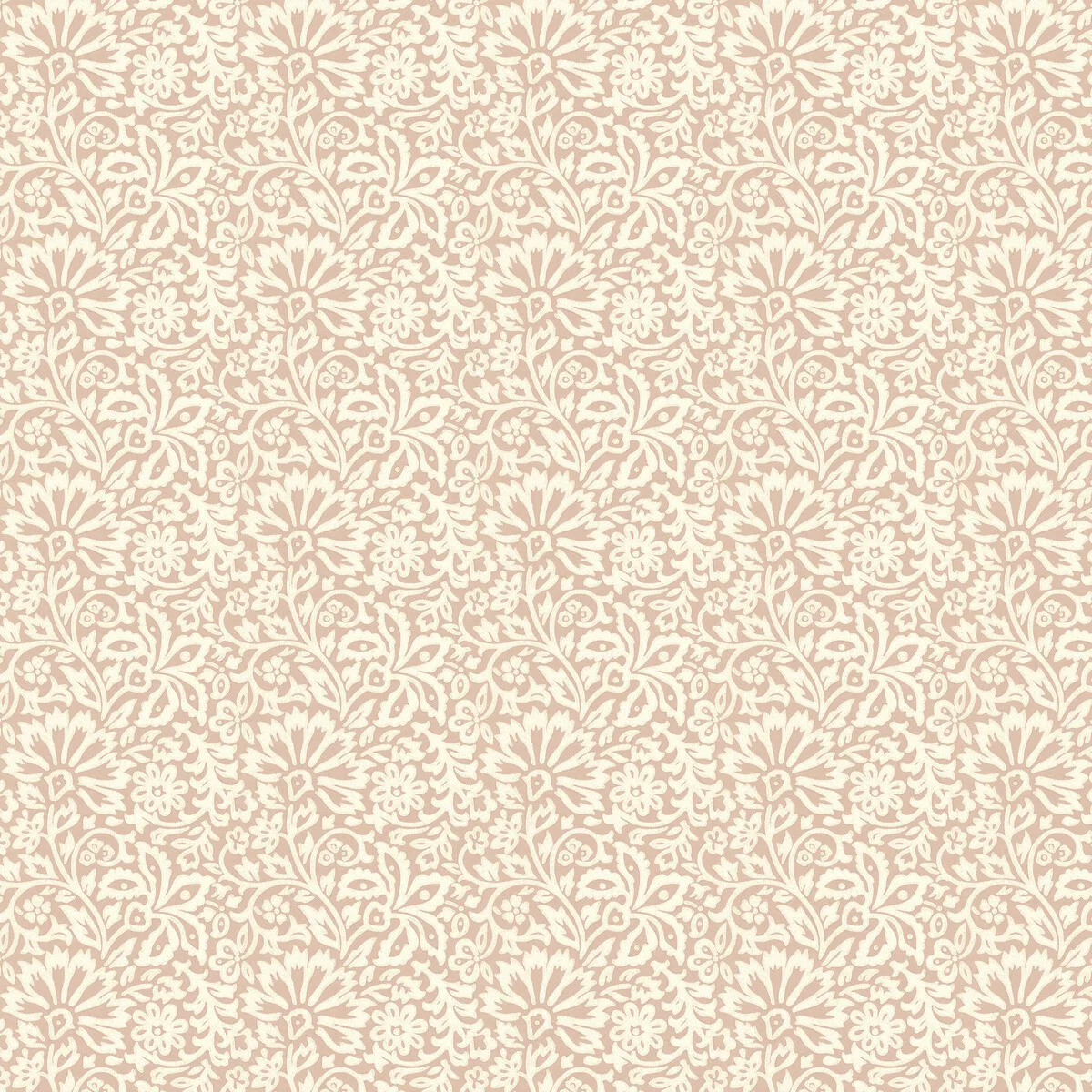 Flora wallpaper in Blush by G P & J Baker, botanical & floral pattern