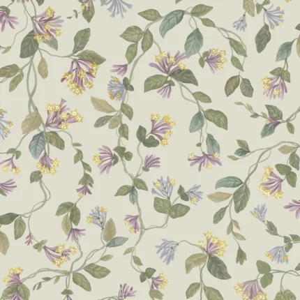 Flora wallpaper in Lilac by Cole & Son, botanical & floral pattern