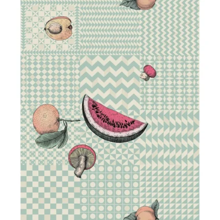 Frutta E Geometrico wallpaper in Pastel by Cole & Son, geometric pattern