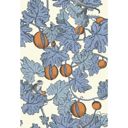 Frutto Proibito wallpaper in Hyacinth and Orange by Cole & Son