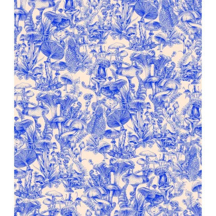 Fungi Forest wallpaper in Navy by Cole & Son, botanical & floral pattern