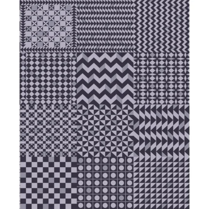 Geometrico wallpaper in Magenta and Ink by Cole & Son, geometric pattern