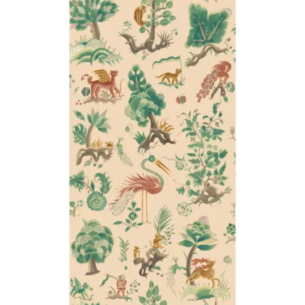 Gertrude wallpaper in Plaster by G P & J Baker, animal/insects pattern