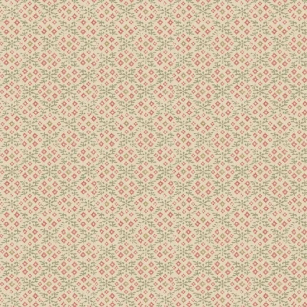 Grantly wallpaper in Red/green by G P & J Baker, botanical & floral pattern