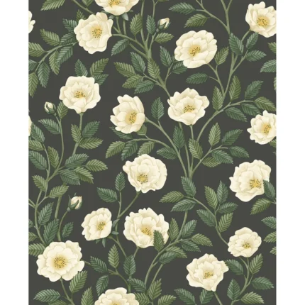 Hampton Roses wallpaper in Crm and Fgrn/ch by Cole & Son, botanical & floral pattern