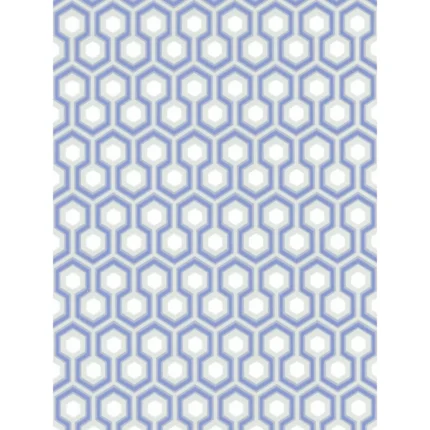 Hicks Hexagon wallpaper in Blue/gr by Cole & Son, modern pattern