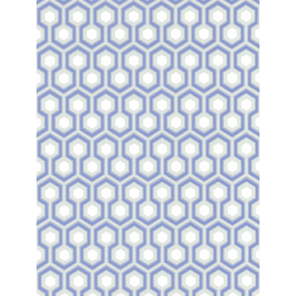 Hicks Hexagon wallpaper in Blue/gr by Cole & Son, modern pattern