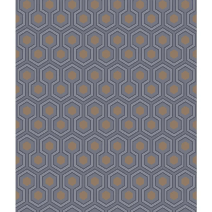 Hicks Hexagon Dk Gry/bronz Wallpaper - Contemporary Restyled Collection ...