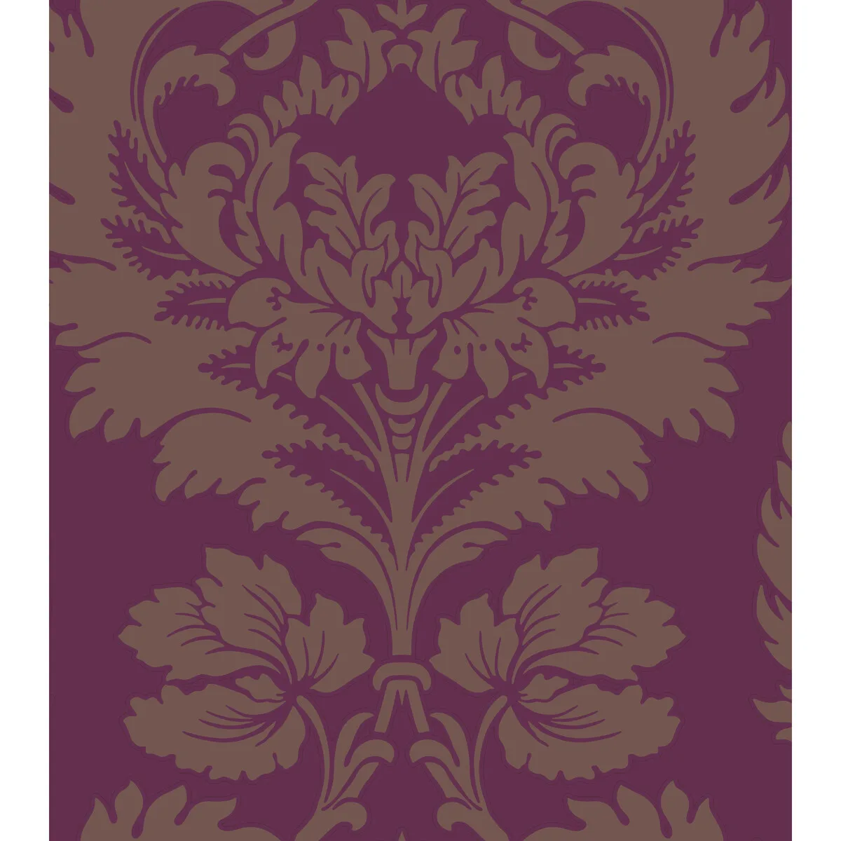 Hovingham wallpaper in Plum by Cole & Son