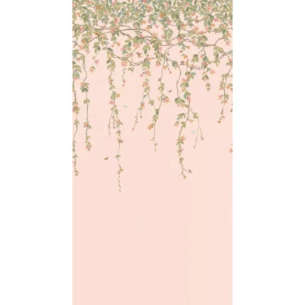Hummingbirds Flora mural in Pink by Cole & Son, animal/insects pattern