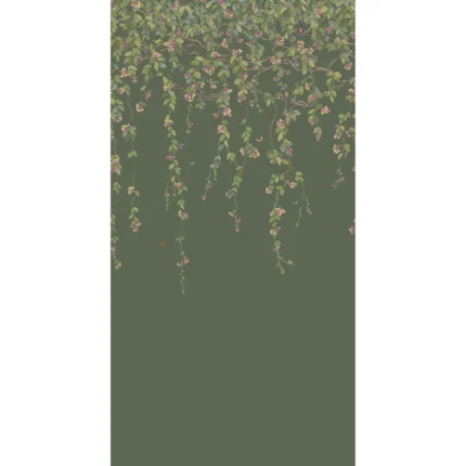 Hummingbirds Flora mural in Sage by Cole & Son, animal/insects pattern