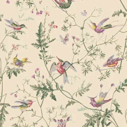 Hummingbirds wallpaper in Original Multi-colour by Cole & Son, animal/insects pattern