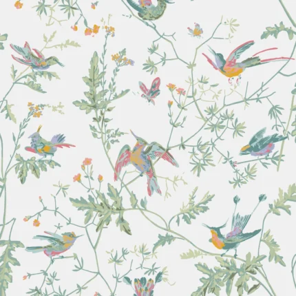 Hummingbirds wallpaper in Pastel by Cole & Son, animal/insects pattern