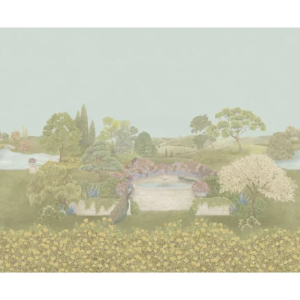 Idyll mural in Honey Citrine by Cole & Son, animal/insects pattern