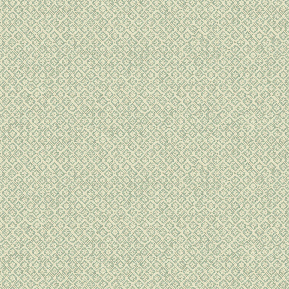 Indus Flower wallpaper in Aqua by G P & J Baker, botanical & floral pattern