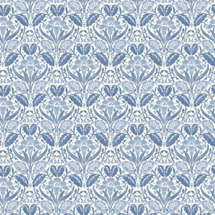 Iris Meadow wallpaper in Blue by G P & J Baker, botanical & floral pattern