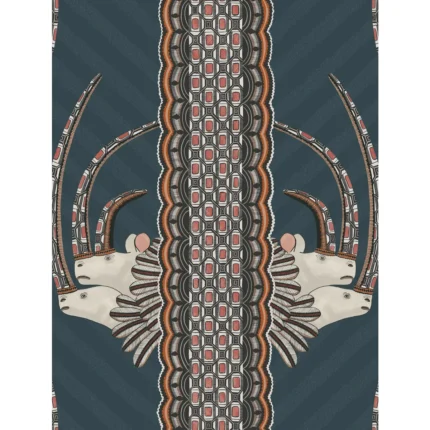 Jabu wallpaper in Blue by Cole & Son